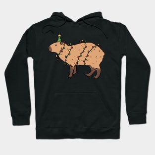 Cute Christmas capybara Hoodie